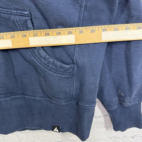 American Giant Hoodie Men Plus XXL Blue Strip Heavyweight Full Zip Sweatshirt - Picture 5 of 16